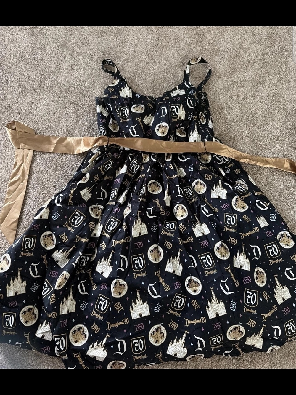 Disneyland 70th Anniversary Dress Large
